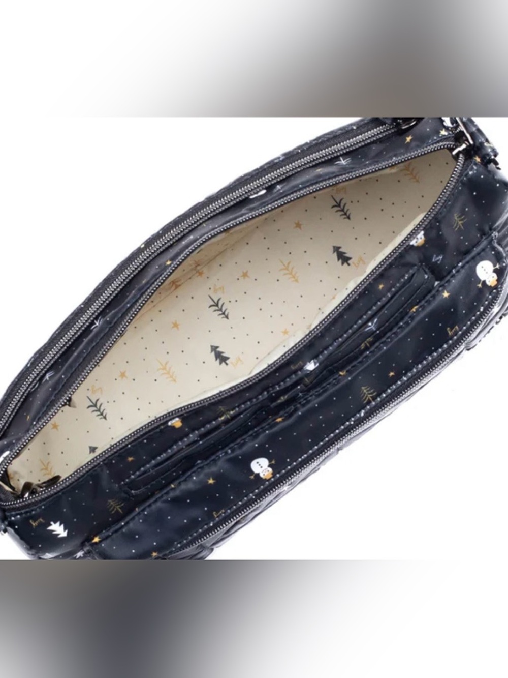 Lug Stretch Crossbody Bag. Snowman Trees. EUC - Picture 3 of 15